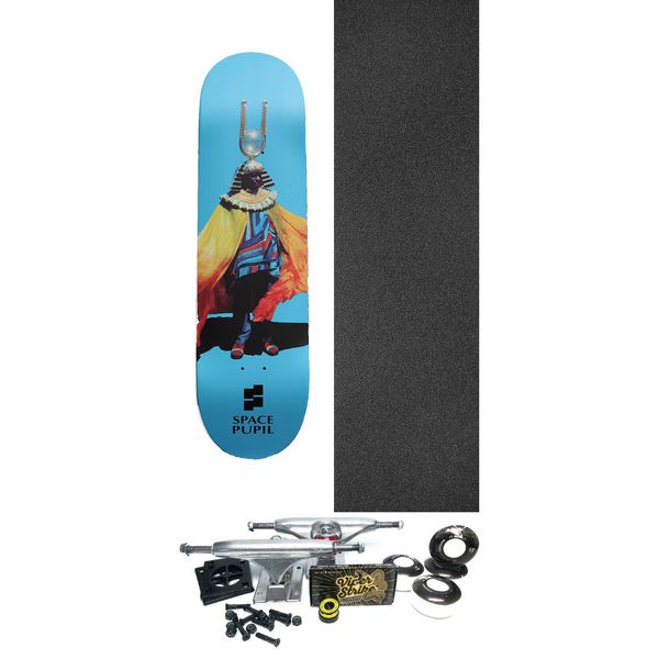 Space Pupil Skateboards Space Ra Skateboard Deck - 8.5" x 32" - Complete Skateboard Bundle